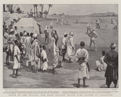 Paz en Sudán, el primer partido de cricket jugado en Jartum de Henry Marriott Paget